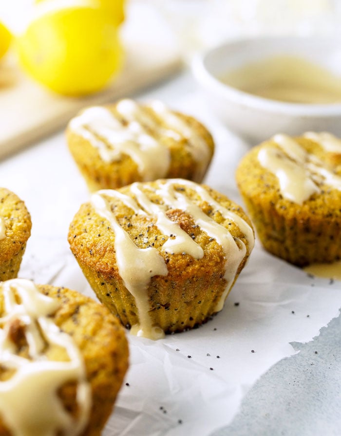 Grain-Free Lemon Poppy Seed Muffins: High Protein, Low Sugar Treat